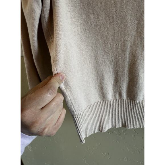 Vtg Dainty Express Silk Cashmere Sz Small Cardigan PinkSweater Rhinestone Button - Picture 9 of 11